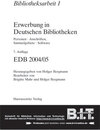 Buchcover Erwerbung in Deutschen Bibliotheken (EDB 2004/05)