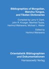 Buchcover Bibliographies of Mongolian, Manchu-Tungus, and Tibetan Dictionaries