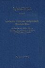 Buchcover Katalog der Handschriften der Zentralbibliothek Zürich / Arabische, türkische und persische Handschriften