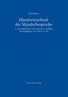 Buchcover Handwörterbuch der Mandschusprache