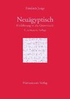 Buchcover Einführung in die Grammatik des Neuägyptischen
