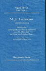 Buchcover M. Ju. Lermontov (1814-1841). Interpretationen