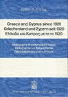 Buchcover Greece and Cyprus since 1920 / Griechenland und Zypern seit 1920