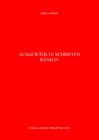 Buchcover Ausgewählte Schriften