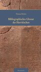 Buchcover Bibliographisches Glossar des Hurritischen (BGH)