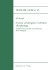 Buchcover Studies in Mongolic Historical Morphology