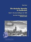 Buchcover Die deutsche Sprache in Frankreich