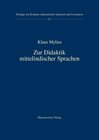 Buchcover Zur Didaktik mittelindischer Sprachen
