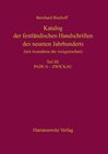 Buchcover Katalog der festländischen Handschriften des neunten Jahrhunderts (mit Ausnahme der wisigotischen) Teil III: Padua – Zwi