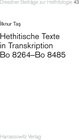 Buchcover Hethitische Texte in Transkription Bo 8264–Bo 8485