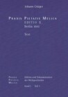 Buchcover Johann Crüger: PRAXIS PIETATIS MELICA. Edition und Dokumentation der Werkgeschichte.