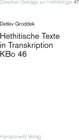 Buchcover Hethitische Texte in Transkription KBo 46