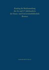 Buchcover Katalog der Briefsammlung des 16. und 17. Jahrhunderts der Staats- und Universitätsbibliothek Bremen