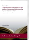 Buchcover Medienkultur und Unternehmenskultur im deutschsprachigen Publikumsverlag