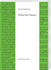 Buchcover Syntax des Ṭuroyo