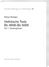 Buchcover Hethitische Texte. Bo 4658–Bo 5000