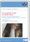Buchcover Der ägyptische Tempel als ritueller Raum