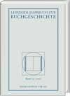Buchcover Leipziger Jahrbuch zur Buchgeschichte 25 (2017)