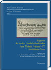 Buchcover Regesten der in den Handschriftenbänden Acta Unitatis Fratrum I–IV überlieferten Texte