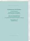 Buchcover Altalbanische Schriftkultur