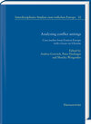 Buchcover Analysing conflict settings