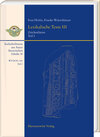 Buchcover Lexikalische Texte III. Zeichenlisten