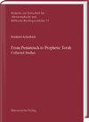 Buchcover From Pentateuch to Prophetic Torah