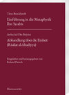 Buchcover Titus Burckhardt. Einführung in die Metaphysik Ibn ´Arabīs mit Übersetzungen von acht Kapiteln aus seinen „Fassungen der