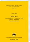 Buchcover Poetae docti. Grammatische Verse in der arabischen Poesie des 9.–14. Jahrhunderts