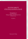 Buchcover Zeitschrift für Balkanologie 54 (2018) 2