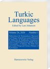 Buchcover Turkic Languages 24 (2020) 1