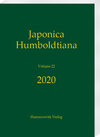 Buchcover Japonica Humboldtiana 22 (2020)