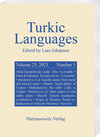 Buchcover Turkic Languages 25 (2021) 1