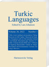 Buchcover Turkic Languages 26 (2022) 1