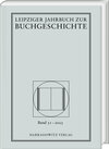 Buchcover Leipziger Jahrbuch zur Buchgeschichte 31 (2023)