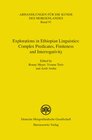 Buchcover Explorations in Ethiopian Linguistics: Complex Predicates, Finiteness and Interrogativity