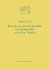 Buchcover Beiträge zur Mandschuristik und Mongolistik und ihrem Umfeld