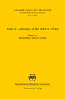 Buchcover Time in Languages of the Horn of Africa