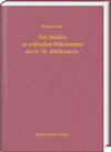 Buchcover Vier Studien zu arabischen Dokumenten des 8.–14. Jahrhunderts