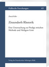 Buchcover Zinzendorfs Rhetorik
