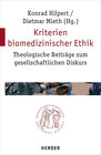 Buchcover Kriterien biomedizinischer Ethik