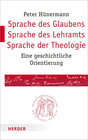 Buchcover Sprache des Glaubens – Sprache des Lehramts – Sprache der Theologie