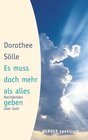 Buchcover Es muss doch mehr als alles geben