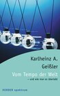Buchcover Vom Tempo der Welt
