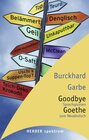 Buchcover Goodbye Goethe