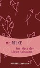 Buchcover Mit Rilke ins Herz der Liebe schauen