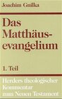 Buchcover Herders theologischer Kommentar zum Neuen Testament / Matthäusevangelium