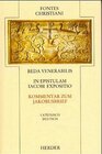 Buchcover In epistulam Iacobi expositio /Kommentar zum Jakobusbrief