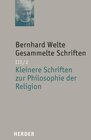 Buchcover Kleinere Schriften zur Philosophie der Religion