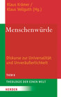 Buchcover Menschenwürde